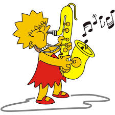 саксофон и лиса симсон